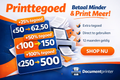 Printtegoed met bonus
